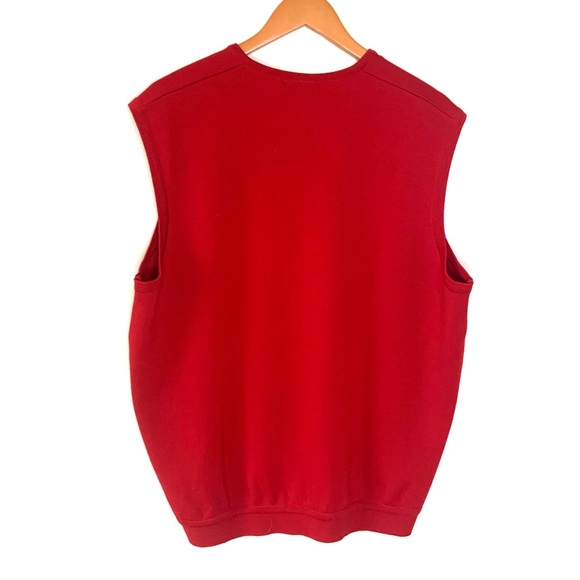 St. Croxix Shop Red Sweater Vest - Picture 2 of 2